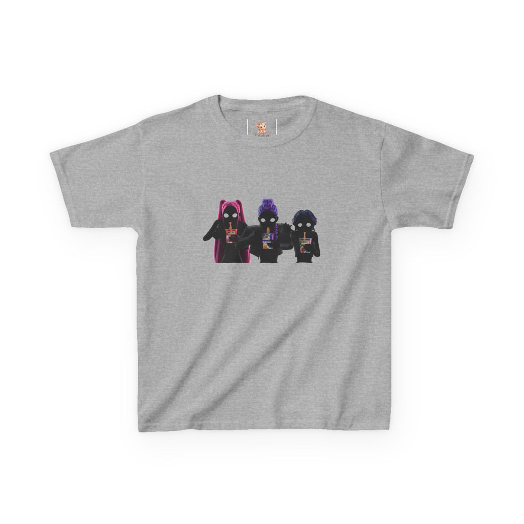 T-shirt Enfant K-Pop & Fantaisie – Trio de Personnages