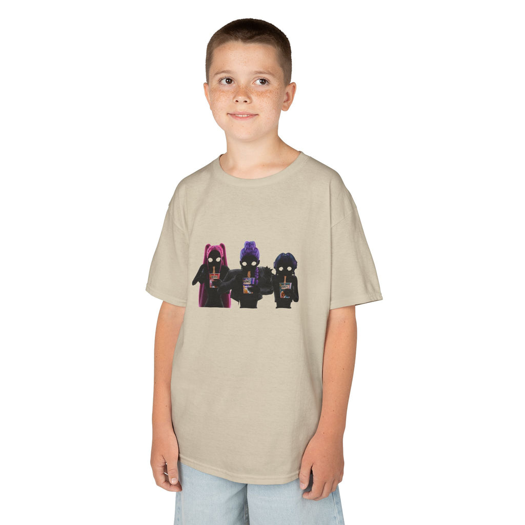 T-shirt Enfant K-Pop & Fantaisie – Trio de Personnages