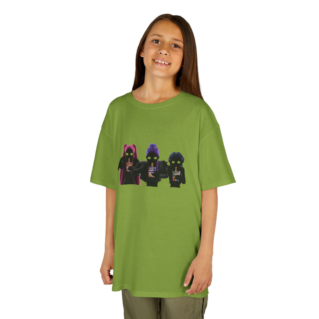 T-shirt Enfant K-Pop & Fantaisie – Trio de Personnages
