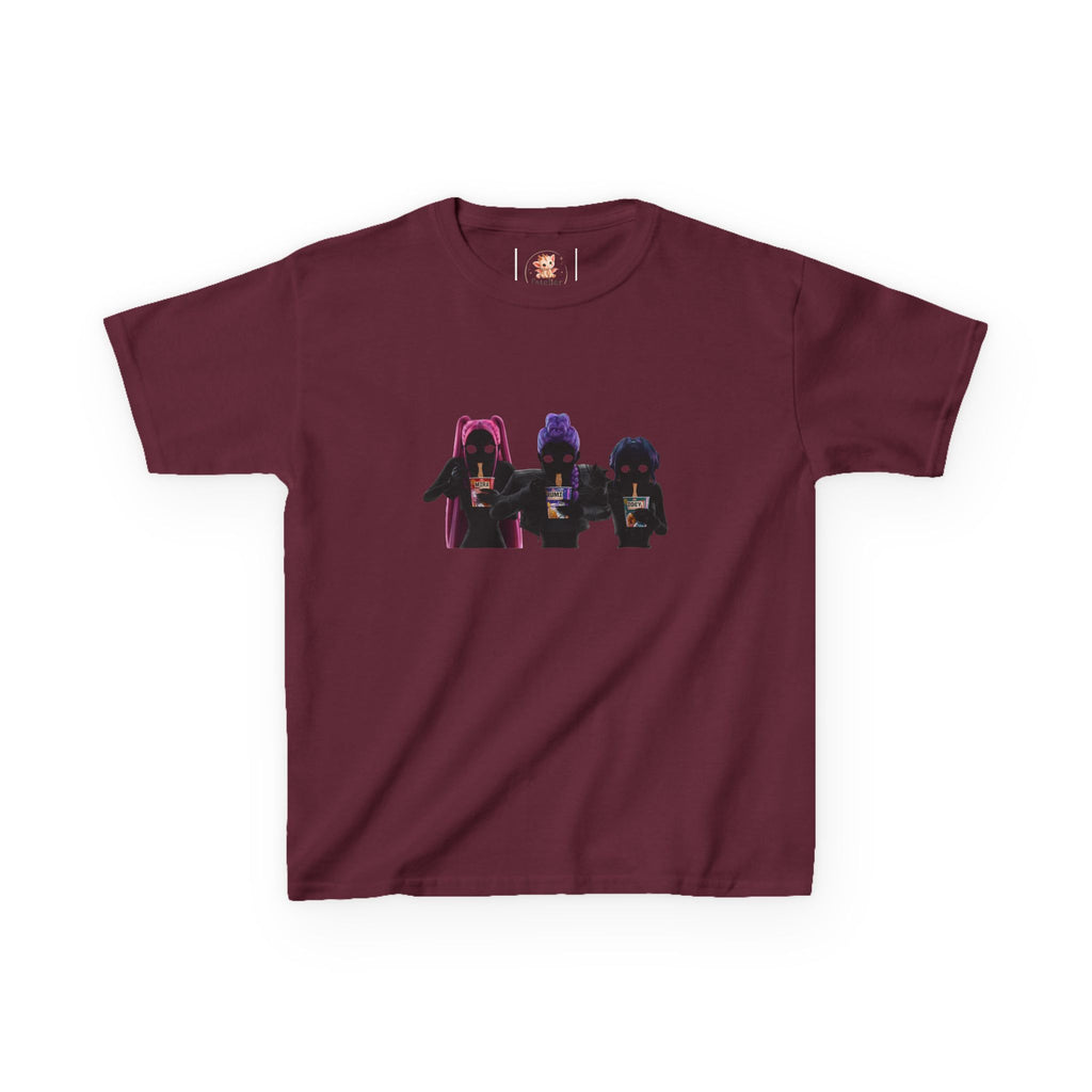 T-shirt Enfant K-Pop & Fantaisie – Trio de Personnages