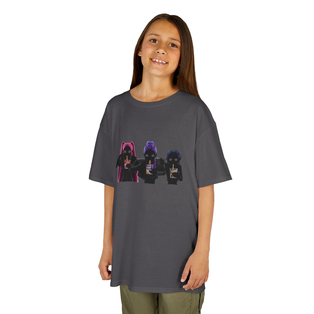 T-shirt Enfant K-Pop & Fantaisie – Trio de Personnages