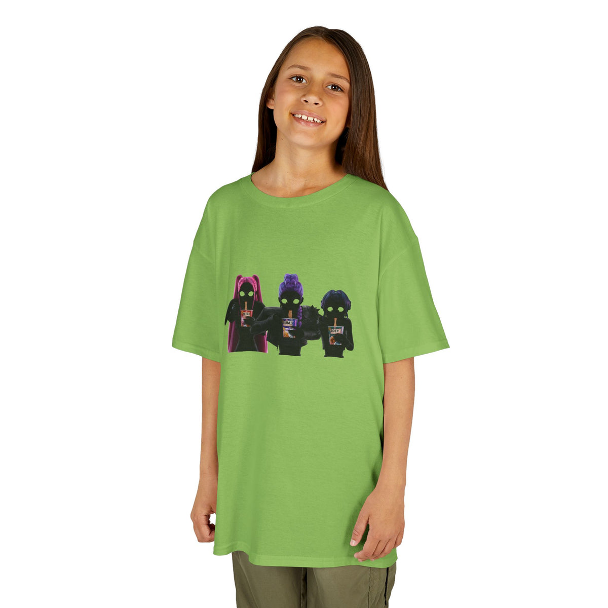 T-shirt Enfant K-Pop & Fantaisie – Trio de Personnages