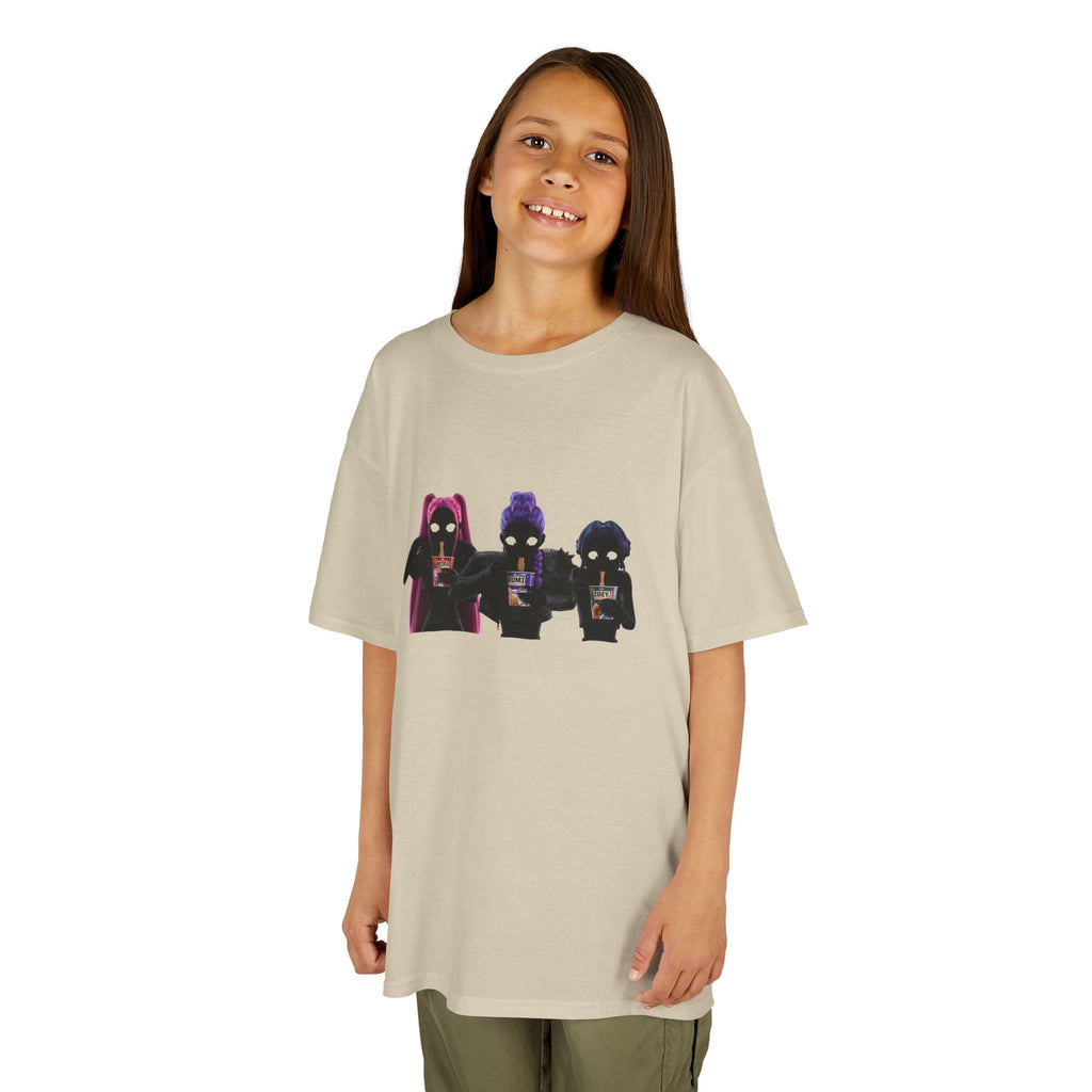 T-shirt Enfant K-Pop & Fantaisie – Trio de Personnages