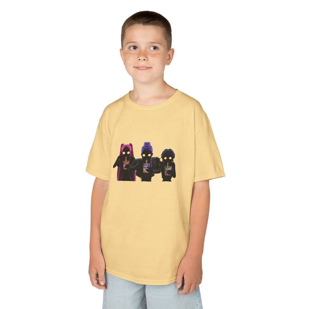T-shirt Enfant K-Pop & Fantaisie – Trio de Personnages
