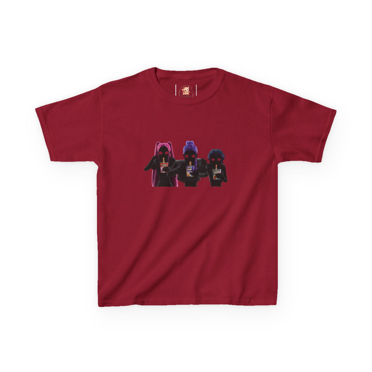 T-shirt Enfant K-Pop & Fantaisie – Trio de Personnages