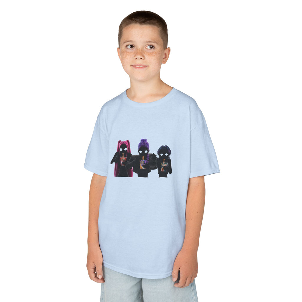 T-shirt Enfant K-Pop & Fantaisie – Trio de Personnages