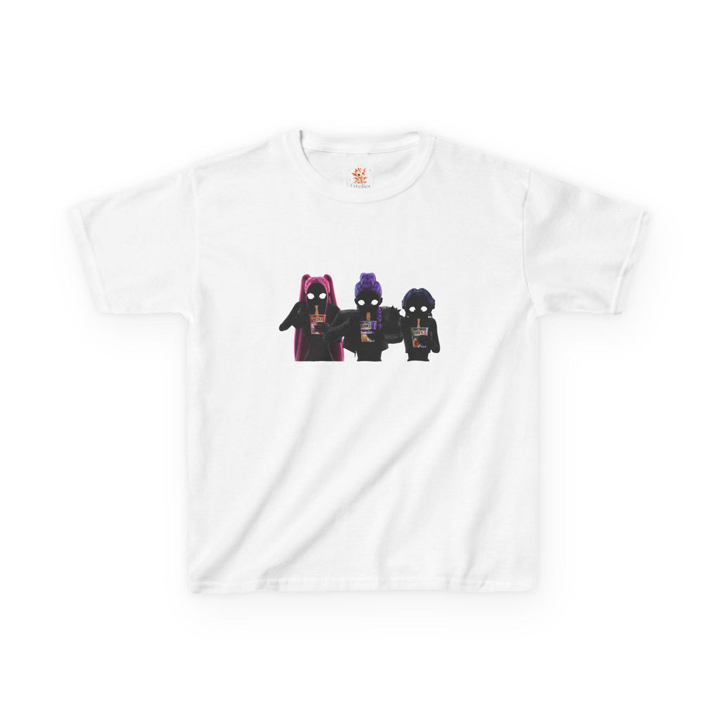 T-shirt Enfant K-Pop & Fantaisie – Trio de Personnages