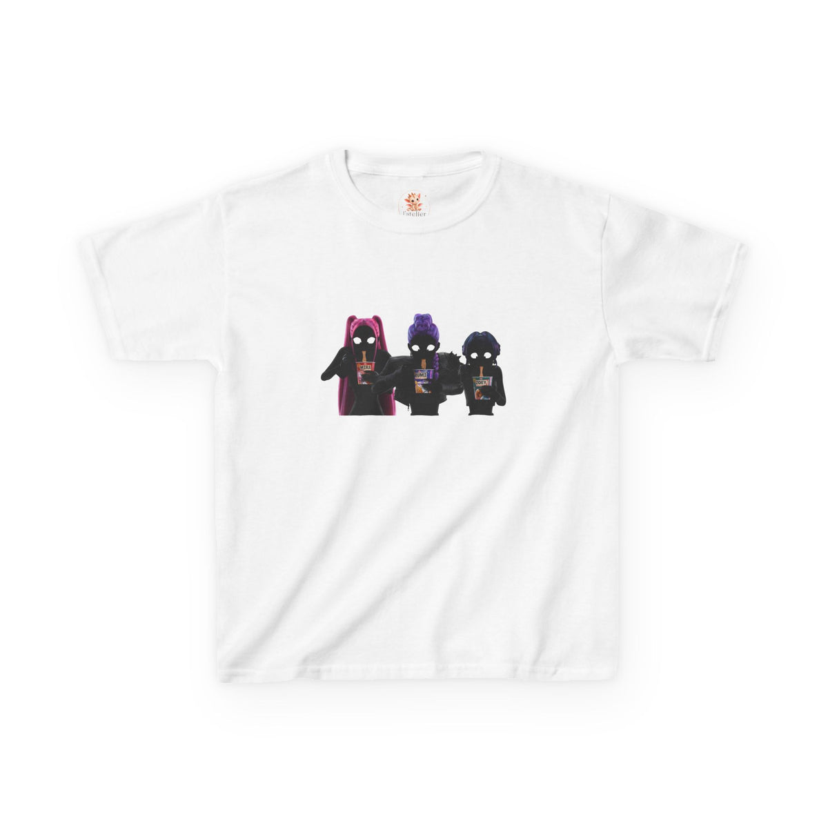 T-shirt Enfant K-Pop & Fantaisie – Trio de Personnages
