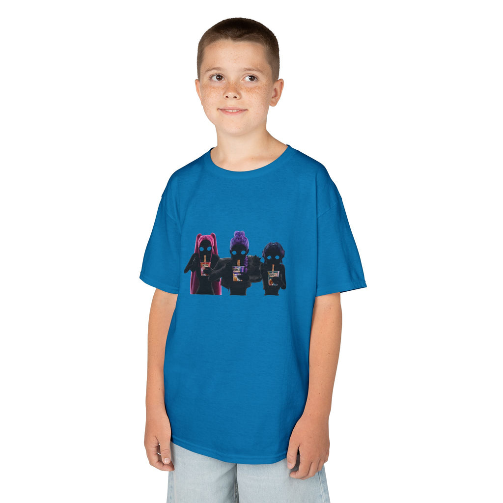T-shirt Enfant K-Pop & Fantaisie – Trio de Personnages