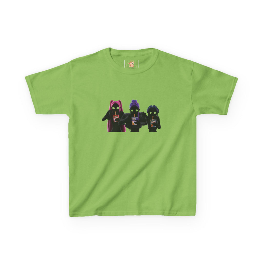 T-shirt Enfant K-Pop & Fantaisie – Trio de Personnages