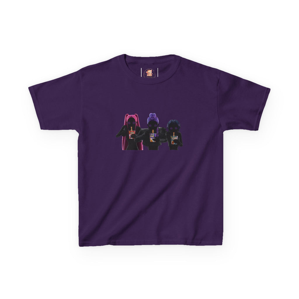 T-shirt Enfant K-Pop & Fantaisie – Trio de Personnages