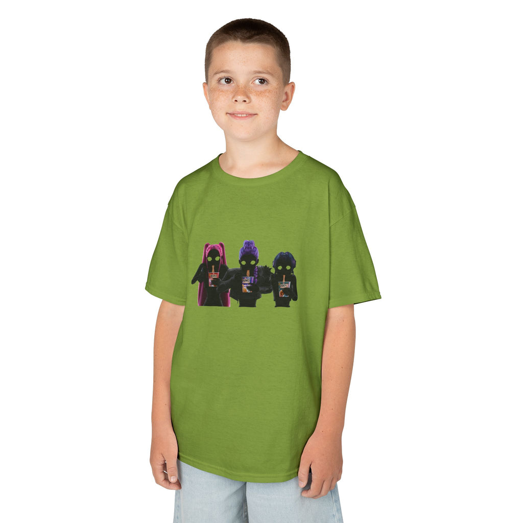 T-shirt Enfant K-Pop & Fantaisie – Trio de Personnages