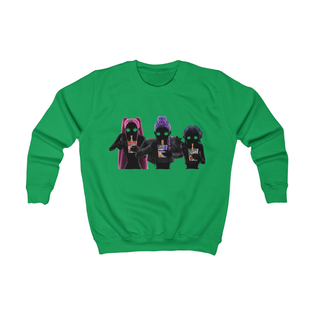 Sweat-shirt 3 personnages stylés kpop Pull unisexe tendance manga  pop culture