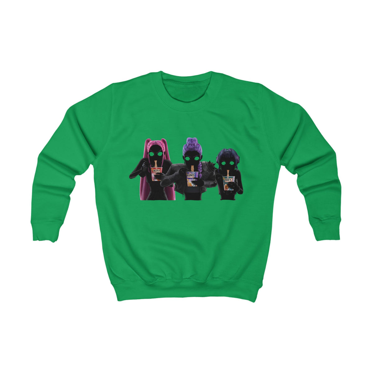 Sweat-shirt 3 personnages stylés kpop Pull unisexe tendance manga  pop culture