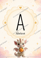🍎🐉 A-Z Fruit & Vegetable Alphabet Book with Little Dragon