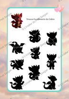 Find the Silhouette of Anger | Printable PDF Educational Game | Preschool Emotions Activity