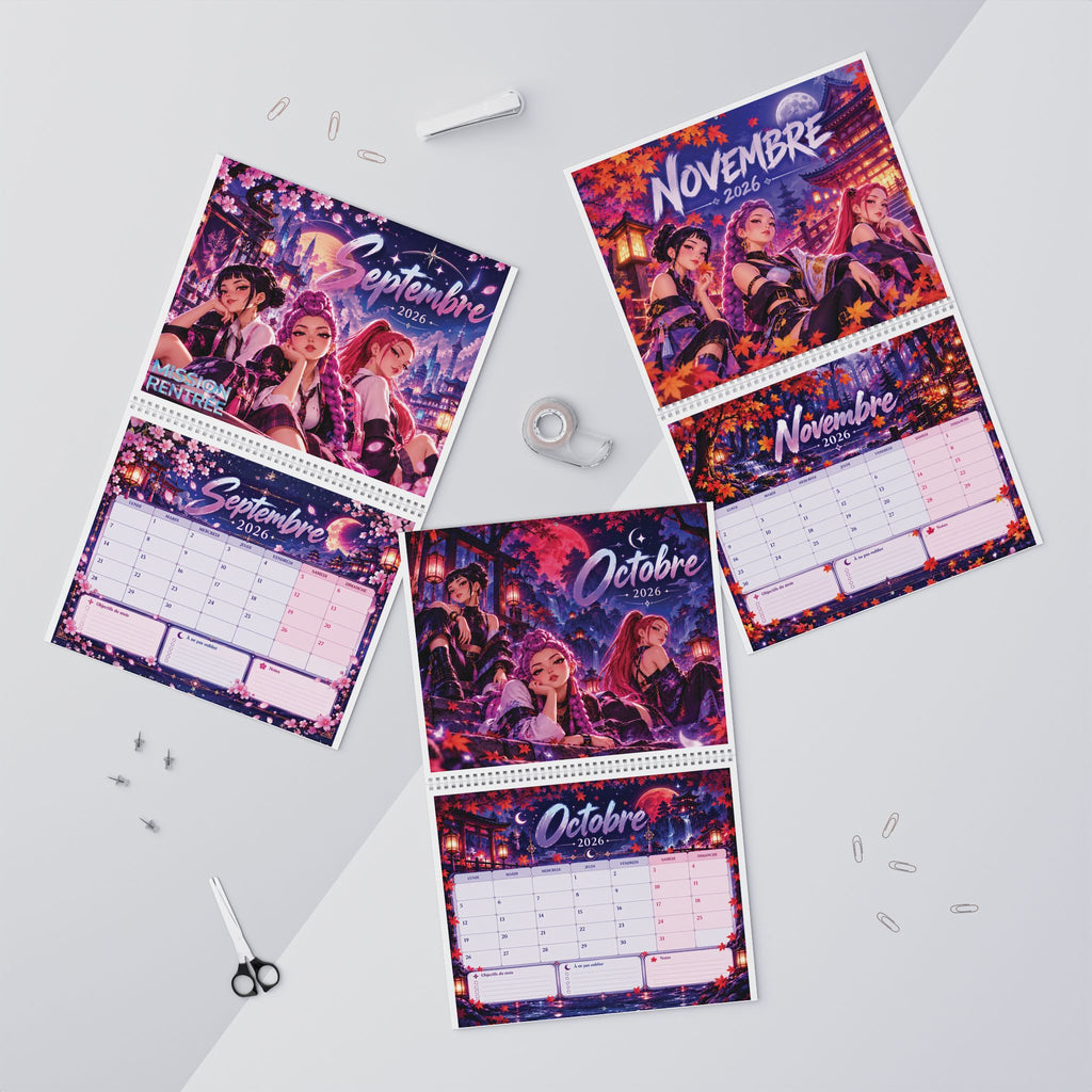 Calendrier scolaire 2026-2027 – K-pop fantastique – Zones A B C