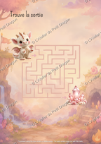 🐉 Little Dragon Labyrinths Trio | Printable Educational PDF Game for Kids