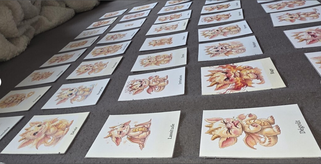 Jeu de 48 cartes émotions enfant | Outil pédagogique maternelle | Gestion émotions enfant