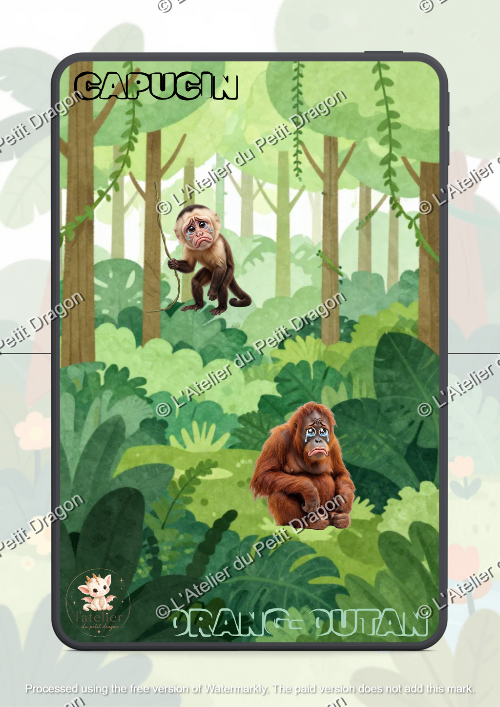 Jungle Animals Emotions Booklet | Montessori Baby Educational Scratch Game