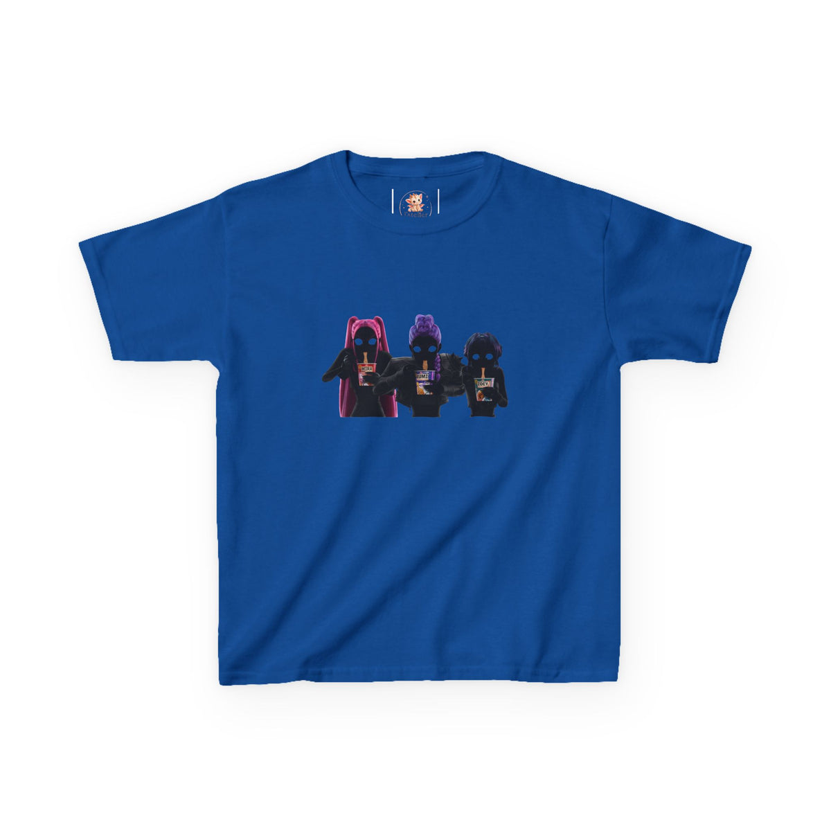 T-shirt Enfant K-Pop & Fantaisie – Trio de Personnages