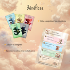 Children's Emotions Kit | Cards + Dragon Method to soothe anger, fear, and sadness | Educational tool for children | Calm routine