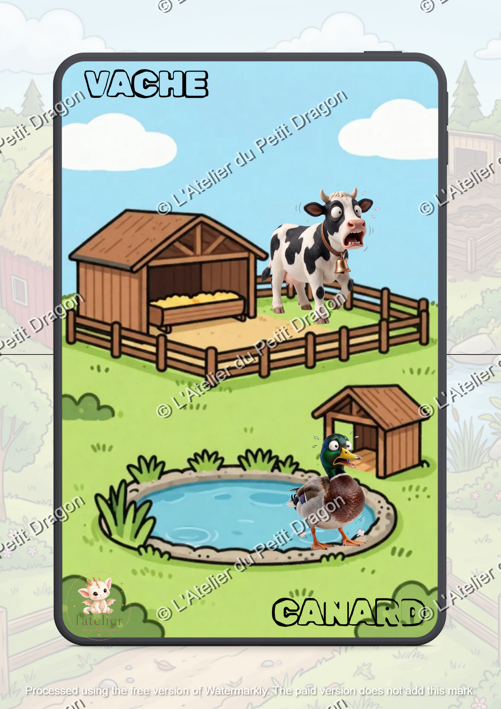 Farm animal emotions booklet | Montessori scratch baby educational toy