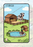Farm animal emotions booklet | Montessori scratch baby educational toy