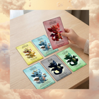 Children's Emotions Kit | Cards + Dragon Method to soothe anger, fear, and sadness | Educational tool for children | Calm routine