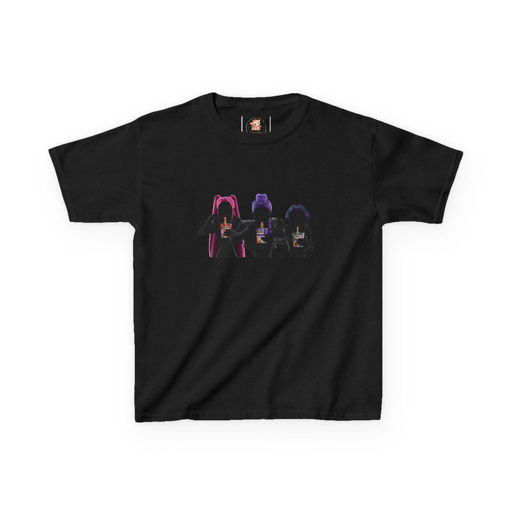 T-shirt Enfant K-Pop & Fantaisie – Trio de Personnages