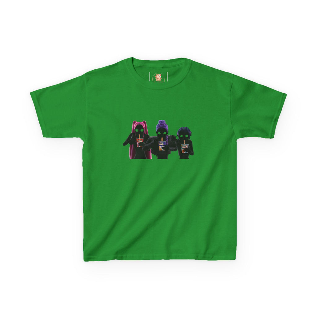 T-shirt Enfant K-Pop & Fantaisie – Trio de Personnages