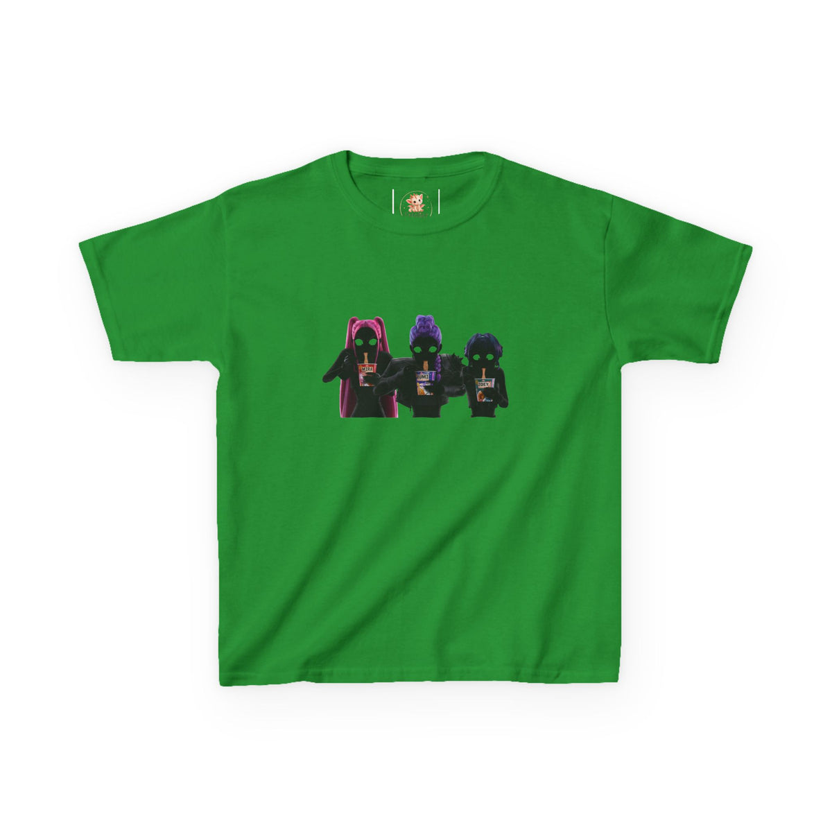 T-shirt Enfant K-Pop & Fantaisie – Trio de Personnages