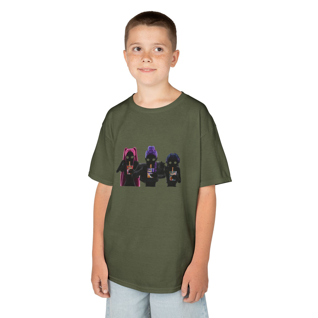 T-shirt Enfant K-Pop & Fantaisie – Trio de Personnages
