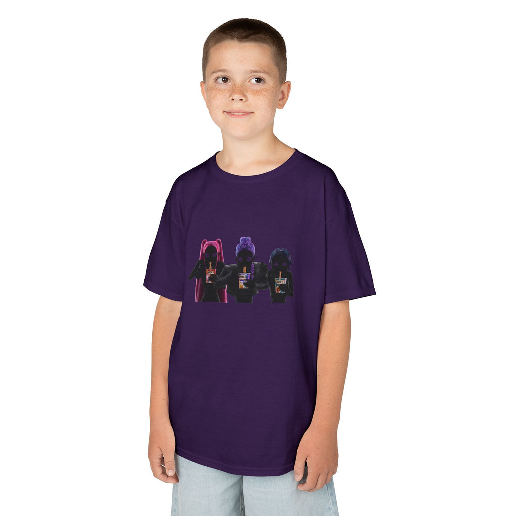 T-shirt Enfant K-Pop & Fantaisie – Trio de Personnages