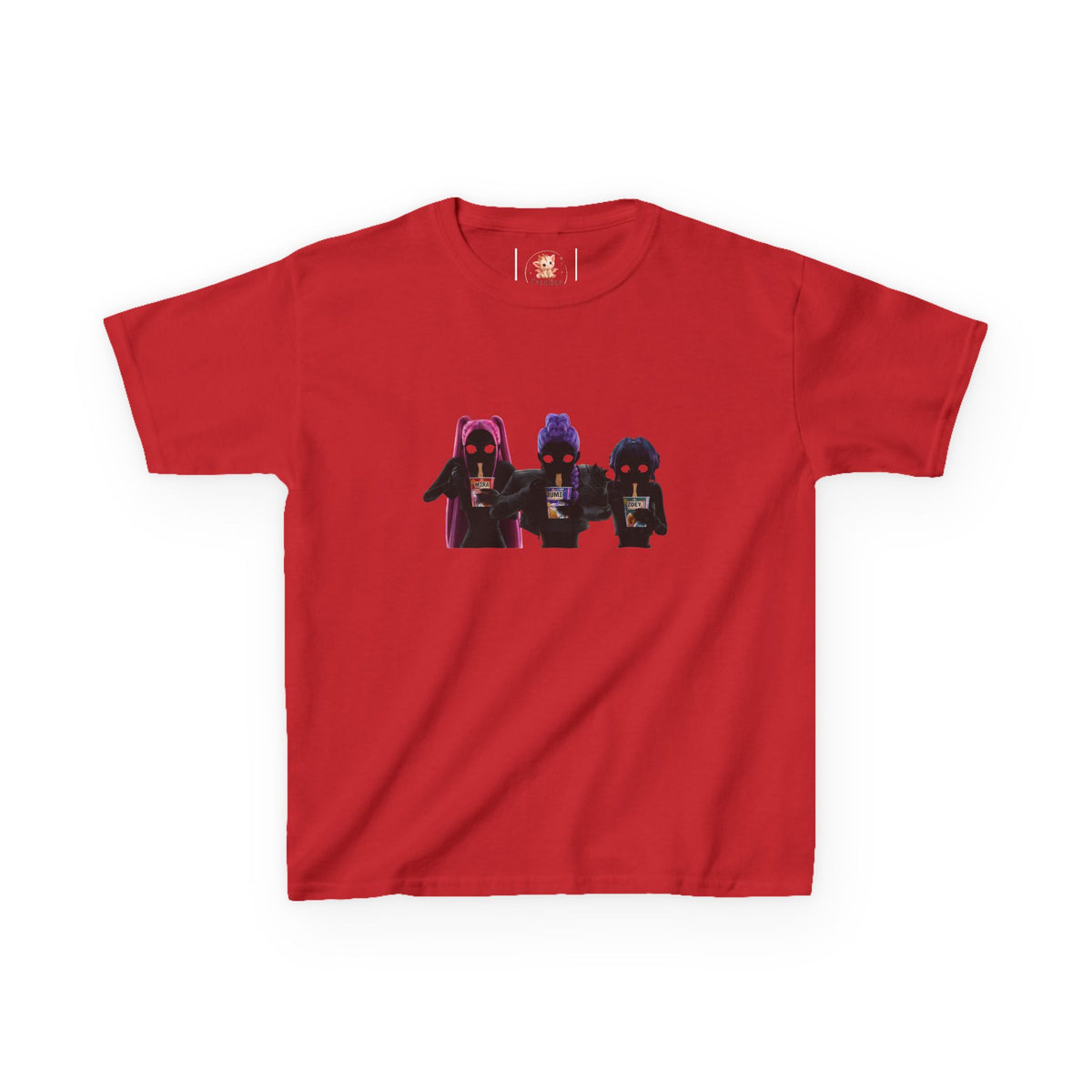 T-shirt Enfant K-Pop & Fantaisie – Trio de Personnages
