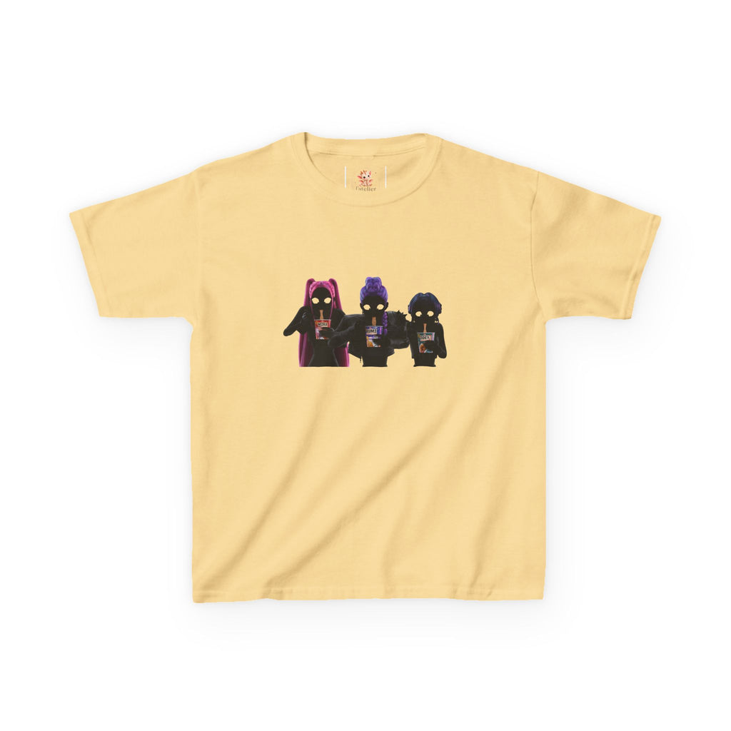 T-shirt Enfant K-Pop & Fantaisie – Trio de Personnages