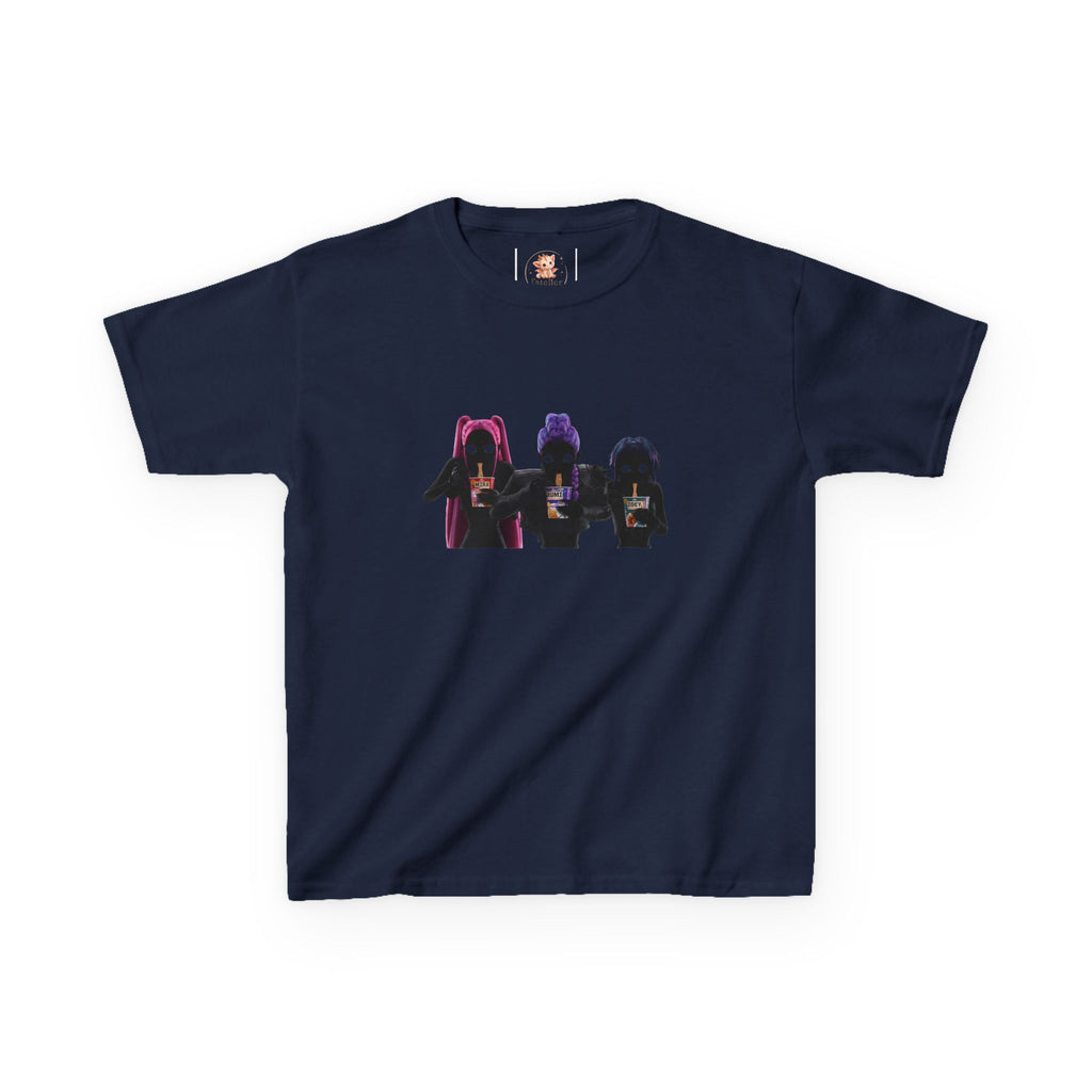 T-shirt Enfant K-Pop & Fantaisie – Trio de Personnages