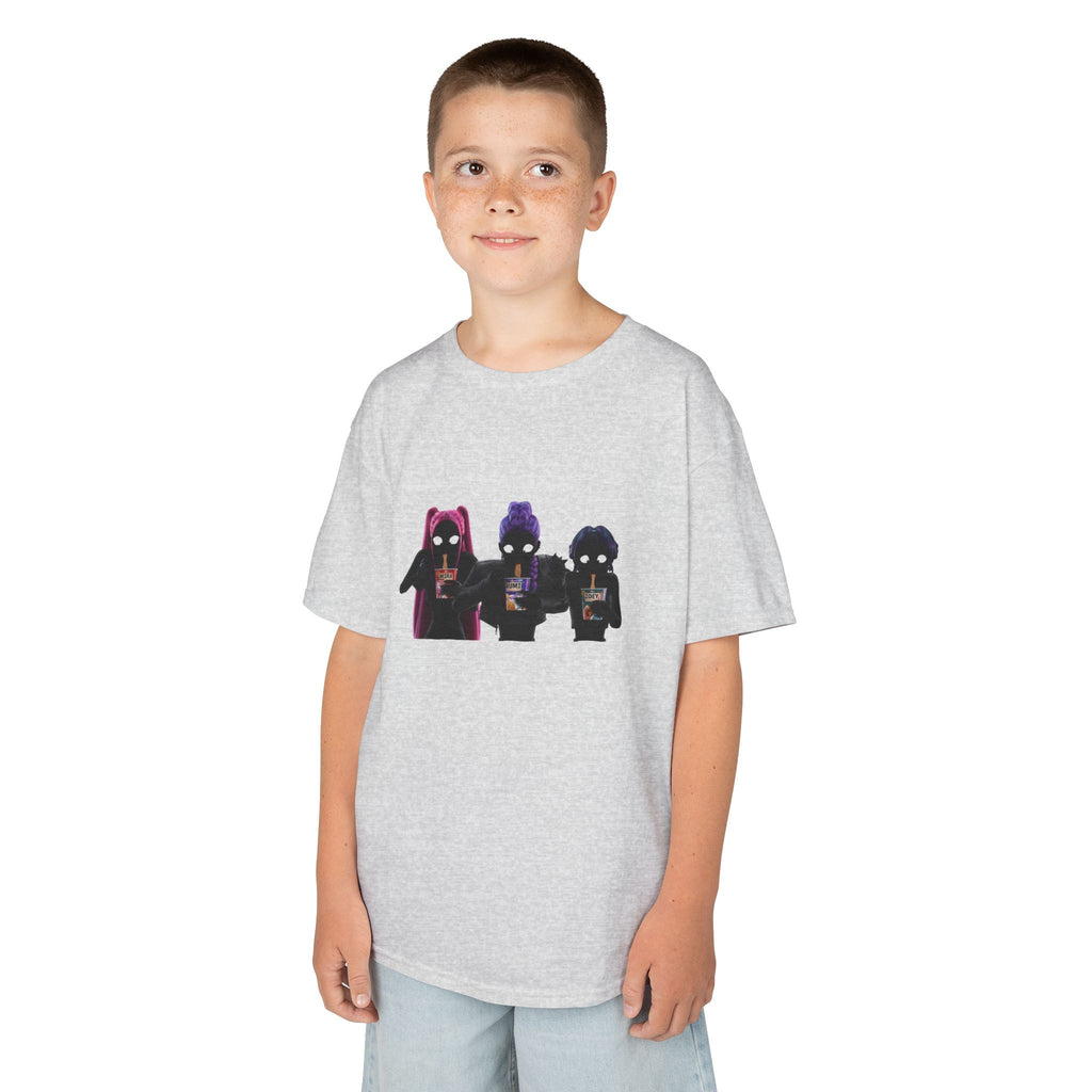 T-shirt Enfant K-Pop & Fantaisie – Trio de Personnages
