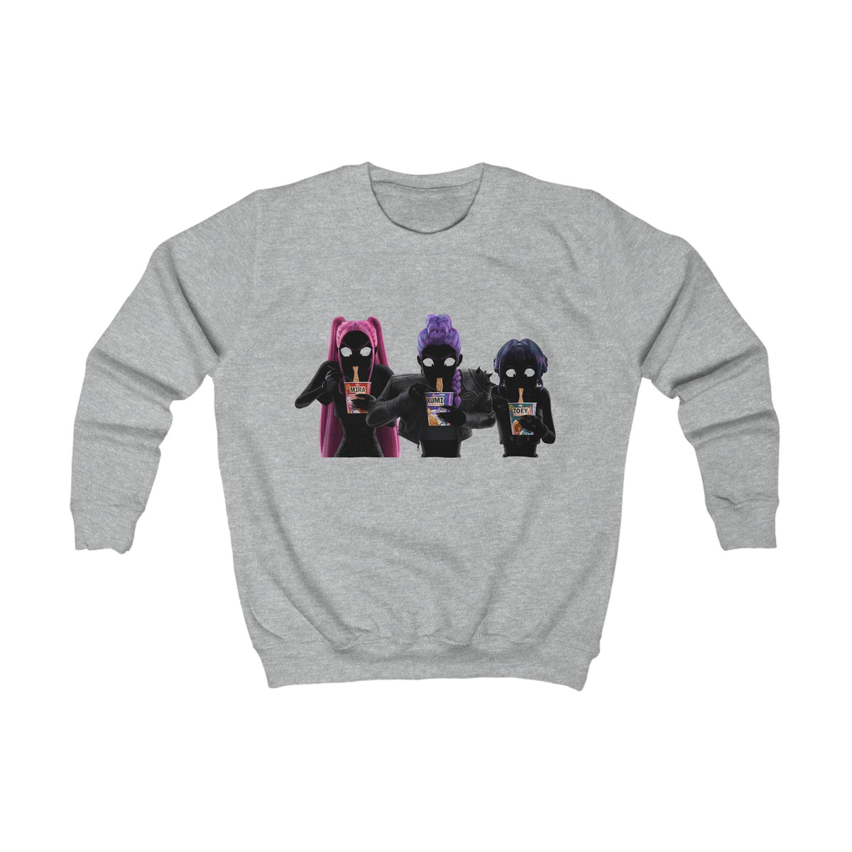 Sweat-shirt 3 personnages stylés kpop Pull unisexe tendance manga  pop culture