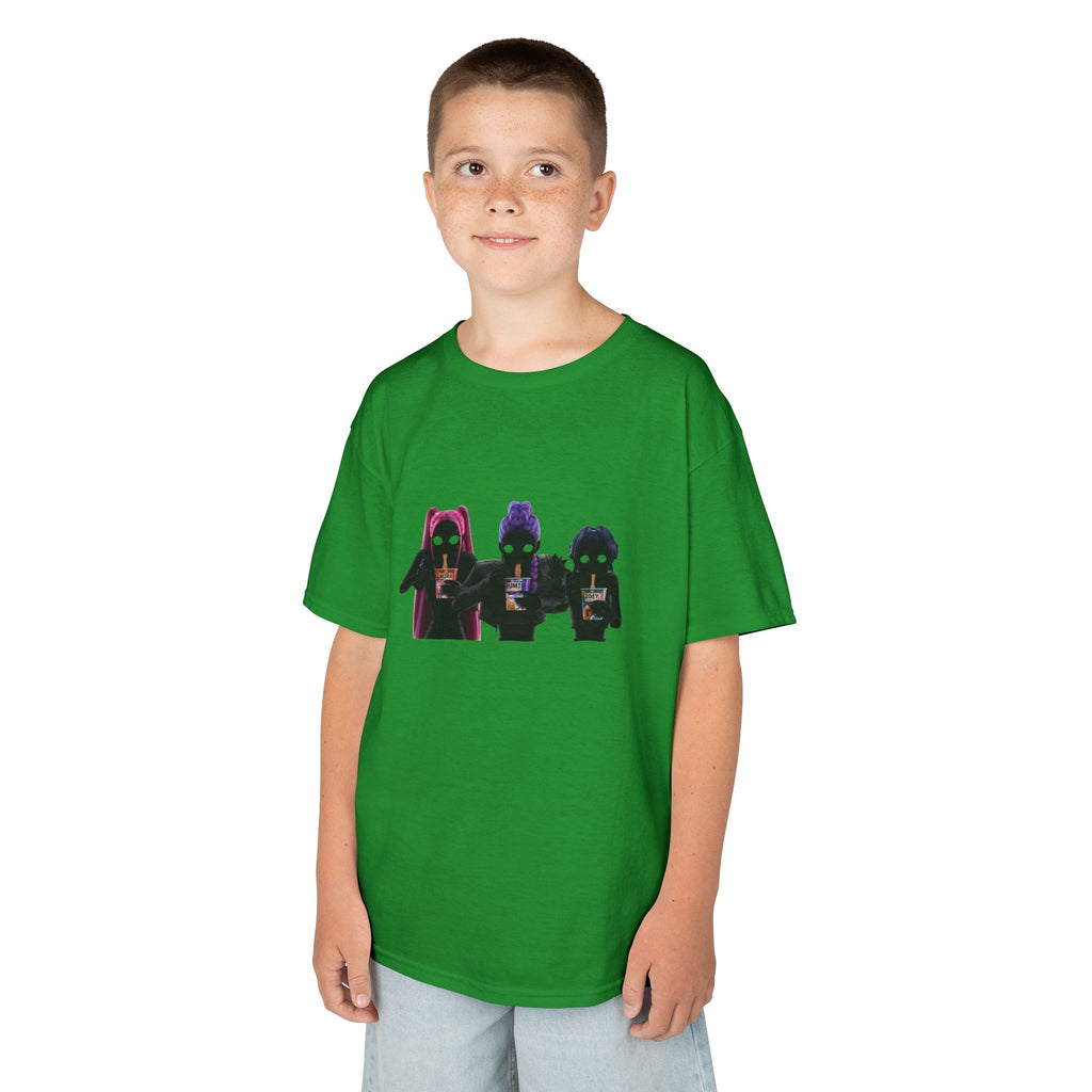 T-shirt Enfant K-Pop & Fantaisie – Trio de Personnages