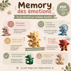 Child Emotions Memory Game – Printable Educational Game – Kids Emotions Cards – Learn to Recognize Emotions – Instant PDF