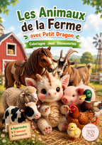 Farm animal emotions booklet | Montessori scratch baby educational toy