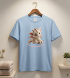 T-shirt enfant humour « J'ai survécu à mes parents » ras du cou