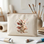 🎨 Pochette zippée « Petit Dragon Artiste »