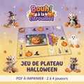 Bouh ! à la citrouille ! – Jeu de plateau Halloween pour enfants, 2 à 4 joueurs – PDF à imprimer