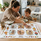 Set de table enfant « Les étapes du repas de mon P’tit Dragon » 🐉🍽️