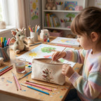 🎨 Pochette zippée « Petit Dragon Artiste »