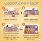 Bouh ! à la citrouille ! – Jeu de plateau Halloween pour enfants, 2 à 4 joueurs – PDF à imprimer