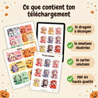 Jeu des Dragons-Émotions Halloween – Associe, Respire, Apaise | PDF à imprimer