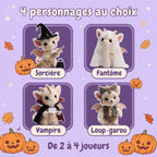 Bouh ! à la citrouille ! – Jeu de plateau Halloween pour enfants, 2 à 4 joueurs – PDF à imprimer